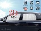 YelloPro Side Window Rear Seat 2nd Row Sunshade (Set of 2) Custom Fit for 2020 2021 2022 2023 2024 2025 2026 Mercedes-Benz GLB-Class SUV, UV Reflector Sun Protection (Made in USA)