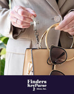 Women’s Bag Charm Key Finder, Car Keychain Hook, Cute Purse Organizer & Tote Bag Accessories, Gifts for Mom - Original