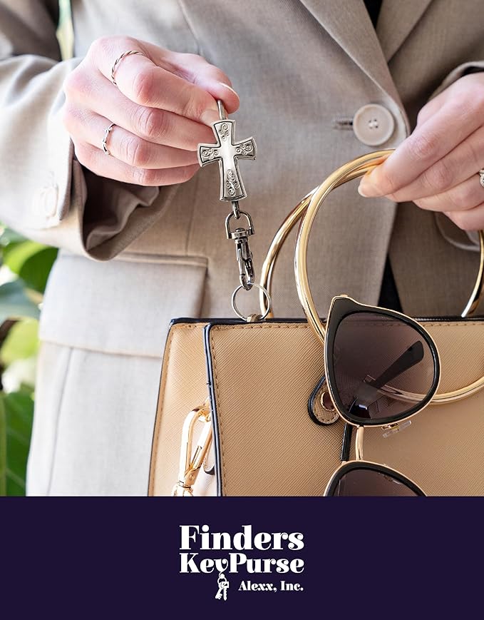 Women’s Bag Charm Key Finder, Car Keychain Hook, Cute Purse Organizer & Tote Bag Accessories, Gifts for Mom - Original
