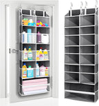 ULG Over the Door Organizer, 5-Tier Extra Large Hanging Storage with 10 Mesh Pockets, 100 lbs Capacity, Heavy Duty Door Organ