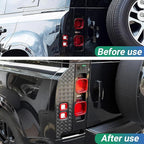 Tail Light Guards for Land Rover Defender 2020-2025 | Gloss Black ABS Lens Protection Covers | Anti-Scratch & UV Resistant | Easy Snap-On Installation for Defender 90 110 130 (Tail Light Cover)