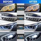 Headlight Restoration Kit, 800g Vapor Headlight Restoration Kit, Head Light Lens Restore Kit with 800g Repair Liquid for Repair Headlight Yellowing/Vague/Scratch/Oxidation