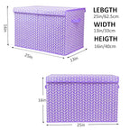Mayniu Large Toy Box Chest with Flip Lid, Toy Storage Organizers Bin Boxes Basket with Sturdy Handles for Boys, Girls, Kids, 