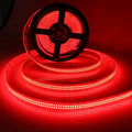 12V Red LED Strip Lights 16.4ft, Double Row 2400 LEDs Outdoor Waterproof IP67, Super Bright Dimmable Flexible Tape Lights for Bedroom, DIY, Truck, RV, and Boat Lighting