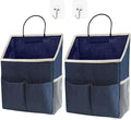 2pcs Wall Hanging Storage Bag,Wall Hanging Organizer Bags with Pockets, Wall Organizer Storage for Dormitory Bathroom Bedroom