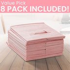 Criusia Storage Cubes - 11 Inch Heavy Duty Fabric Storage Bins for Shelves Closet, Cube Organizer - 8 Pack Collapsible Cube S