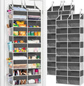 2 Pack Over the Door Organizer 5 Tiers, Extra Large Behind Door Storage of 10 Compartments, 80 lbs Weight Capacity Over Door 