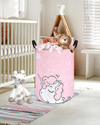 Round Laundry Basket Storage Bins Nursery Hamper Gift Baskets for Home,Office,Home Decor