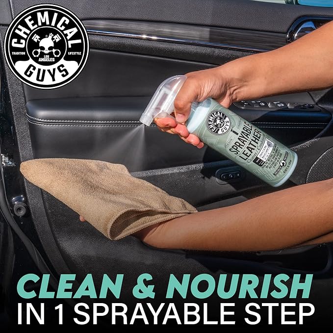 Chemical Guys SPI_103_1602 Sprayable Leather Cleaner and Conditioner in One for Car Interiors, Apparel, and More (Works on Na