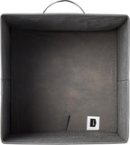 Amazon Basics Collapsible Fabric Storage Cube Bins Organizer with Handles for Organizing, Sturdy, Gray, 13 x 13 x 13 inch, 6-