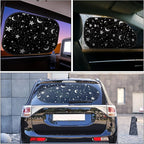 Moukeren 6 Pieces Car Windshield Sunshade Cover Set Car Window Sun Shades UV Rays Sun Visor Protector Auto Windshield Sunshades Cover for Van SUV Truck(Star)