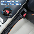 Car Seat Gap Filler with Drop Prevention & Storage Hook - Between Seats Console Organizer for SUV Truck - Car Accessories - Set of2 (Black)