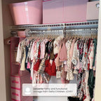 Delta Children Nursery Storage 48 Piece Set - Easy Storage/Organization Solution - Keeps Bedroom, Nursery & Closet Clean, Bei