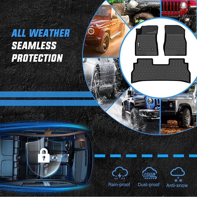 Nilight TPE Floor Mats for Chevy Trax Buick Envista 2024 2025 2026, All Weather Custom Fit Heavy Duty Floor Liners