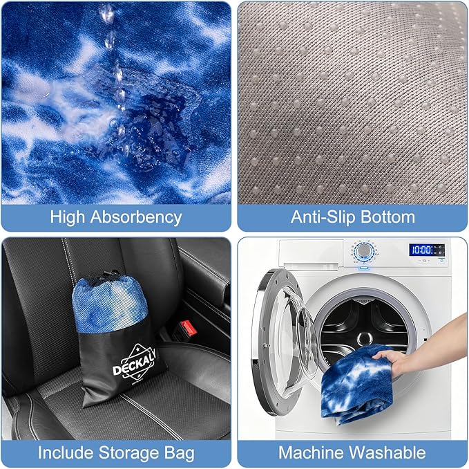 Waterproof Sweating Car Seat Cover for Post Gym Workout, Running, Swimming, Beach and Hiking, Universal Fit Non-Slip Bucket S