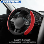 Skechers Steering Wheel Cover,Memory Foam Car Steering Wheel Cover,14.5-15inch Anti-Slip Safety Comfortable Desgin, Universal