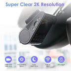 VIOFO Dual Dash Cam, 2K 1440P 60fps+1080P 30fps Front and Rear Dash Camera with Wi-Fi GPS, Parking Mode, Emergency Recording,