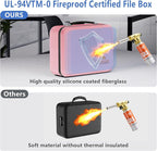 TIGERKING Fireproof Document Box Hard Shell, Fire Proof File Box for Documents with Combination Lock, File Safe Boxs Fireproo