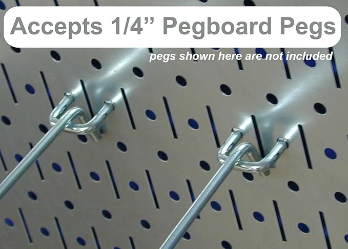 Wall Control 30-WRR-100GVB Galvanized Steel Pegboard Starter Kit