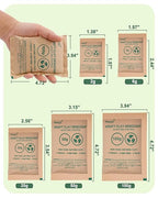 6 Gram (100 Pack) Kraft Clay Desiccants Packs, Premium Food Grade Desiccant - Rechargeable Moisture Absorbers for Food