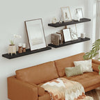 Vivelove Single Floating Shelves 48 Inches, 48 x 10 inch Deep x 1.8 in Thick, Long Wall Shelves Heavy Duty 80 lbs for Bedroom