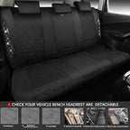 CAR PASS Oxford Bling Diamond Car Seat Covers Full Set Interior Sets, Waterproof Shining Glitter Sparkly Crystal Universal Ar
