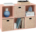 Best Choice Products Kids Bookcase 6-Cube Storage Organizer, 13.5in Shelf Opening, Bookshelf, Toy Storage, Customizable w/ 3 