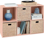 Best Choice Products Kids Bookcase 6-Cube Storage Organizer, 13.5in Shelf Opening, Bookshelf, Toy Storage, Customizable w/ 3 