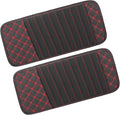 2pcs Car CD Visor Storage Cases Vehicle Sun Visor Organizer with 10 DVD Storage Sleeves Black with Red Line Replacement Car Parts