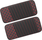 2pcs Car CD Visor Storage Cases Vehicle Sun Visor Organizer with 10 DVD Storage Sleeves Black with Red Line Replacement Car Parts