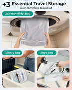 BAGSMART Vacuum Storage Bags with Portable Pump, Travel Space Saver Bags for Clothes, Heavy Duty Compression Bags for Storage