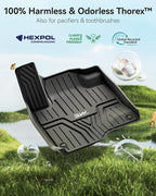 3W Floor Mats & Cargo Liner Fit for Honda HR-V 2026-2023 & Acura ADX 2026 2025, Honda HRV Accessories TPE Custom Fit Floor Liner and Cargo Liner Mat (Include Hybrid) (Not fit Premium Audio System)