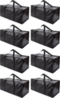PANDA JOYS Extra Large Moving Bags with Zippers & Carrying Handles, Heavy-Duty Storage Tote for Space Saving Moving Storage, 