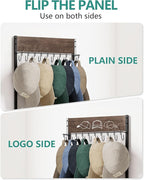 FANGSUN 3-Tier Over the Door Hat Rack with 30 Movable Hooks – Wall Mounted Hat Organizer for Baseball Cap Storage, Cap Holder