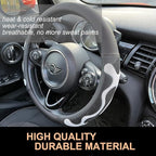 PINCTROT Large Size Comfy Grip Steering Wheel Cover, Anti-Slip Design, 15.5-15.75 Inch(Silicone White)