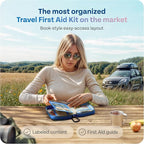 KeepGoing Travel First Aid Kit for Car, Home, Hiking, Camping and Outdoor Emergencies - First Aid Kit Travel Size TSA-Approve