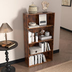 Wooden 4 Tier Book Shelf,4 Cube Storage Organizer,4 Tier Low Bookcase Storage Display Organizer, 44 Inch Versatile Cubes Shel