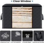 Fab totes Storage Bags,Clothes Blanket Storage Bins Foldable Closet Organizers with Reinforced Handle for Home Dorm Storage a