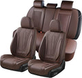 Coverado Car Seat Covers Full Set, Front Seat Cover and Back Seat Covers for Cars, Faux Leather Waterproof Seat Covers, Car S