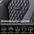 Coverado Car Seat Covers Full Set, Black Seat Covers, Automotive Car Seat Cover, Car Seat Cushion, Car Seat Covers Front Seat