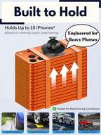 Cup Phone Holder for Car, Magnetic – Compatible with MagSafe, Secure Magnetic Mount, Stability-Enhanced Expandable Base, Flexible Reinforced Gooseneck, Works with iPhone, Galaxy, Pixel [Not Charger]