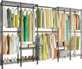 Higeego H5 Pro Heavy Duty Garment Rack, Freestanding Clothes Rack, Wardrobe Closet for Hanging Clothes, Portable Closet Organ