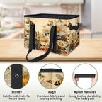 Reusable Grocery Bags Heavy Duty Shopping Bags Foldable Large Tote Bags with Long Handles & Hard Bottom