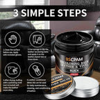 Black Leather Recoloring Balm with 100ml Mink Oil,Leather Couch Scratch Remover,Leather Repair kit for Vinyl Furniture and Ca