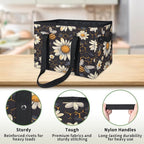 Reusable Grocery Bags Heavy Duty Shopping Bags Foldable Large Tote Bags with Long Handles & Hard Bottom