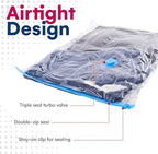 12 Pack Variety Vacuum Storage Bags for Comforters, Blankets & Clothes – Vacuum Sealed Compression Bags with Hand Pump – Spac