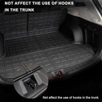 Floor Mats Compatible with 2019-2024 Subaru Forester Cargo Mat Trunk Liner TPE All Weather Back Seat Cover Protector 2023 Forester Accessories (Trunk Mat+Backrest Mats+Floor Mats)