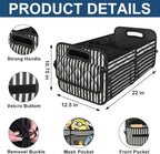 Deosk Car Trunk Organizer for SUVs, Cars and Trucks with 6 Big Pockets, Waterproof Polyester Storage Box