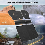 LASFIT Cargo Mat with Backrest Mat for Honda CR-V 2026 2025 2024 2023 (Gasoline Only), All Weather Custom Fit TPE Trunk Mat Trunk Liner Cargo Liner with Seatback Mat (Lower Position)