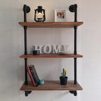 Industrial Pipe Shelving Bathroom Shelves Over Toilet 24 Inch,Rustic Wall Shelves,Industrial Floating Shelves for Wall Pipe S